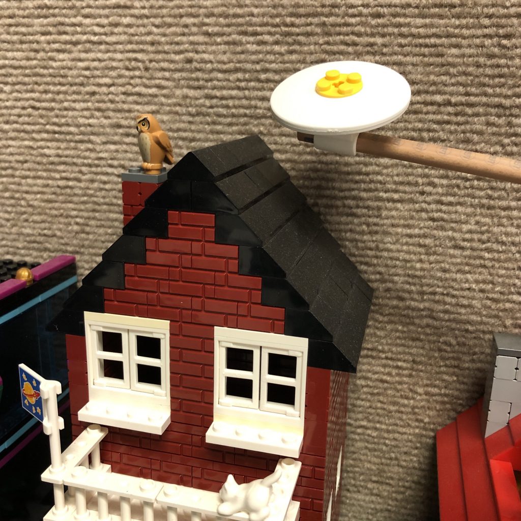 UFO over my  LEGO house